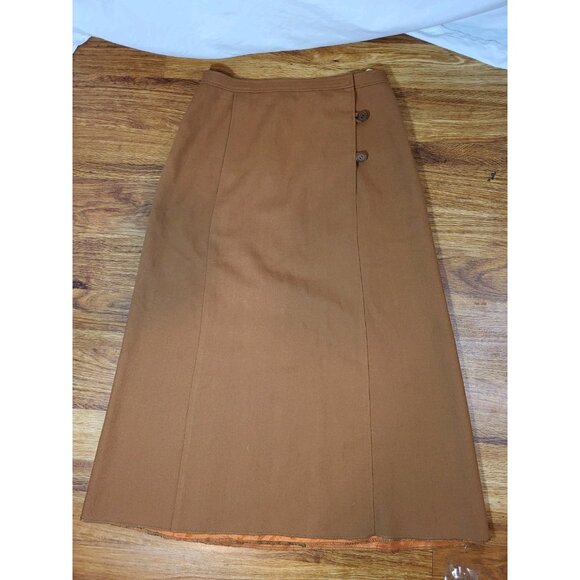 Vintsge Courteges Paris Wool Terrycotta Skirt Read Size 6? - Picture 1 of 8